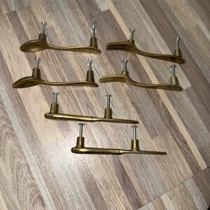 Vintage kitchen silverware drawer pulls set of 6 CP1